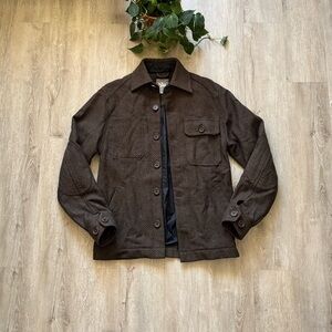 SPIEWAK Brown Wool Button Front Jacket Size Small